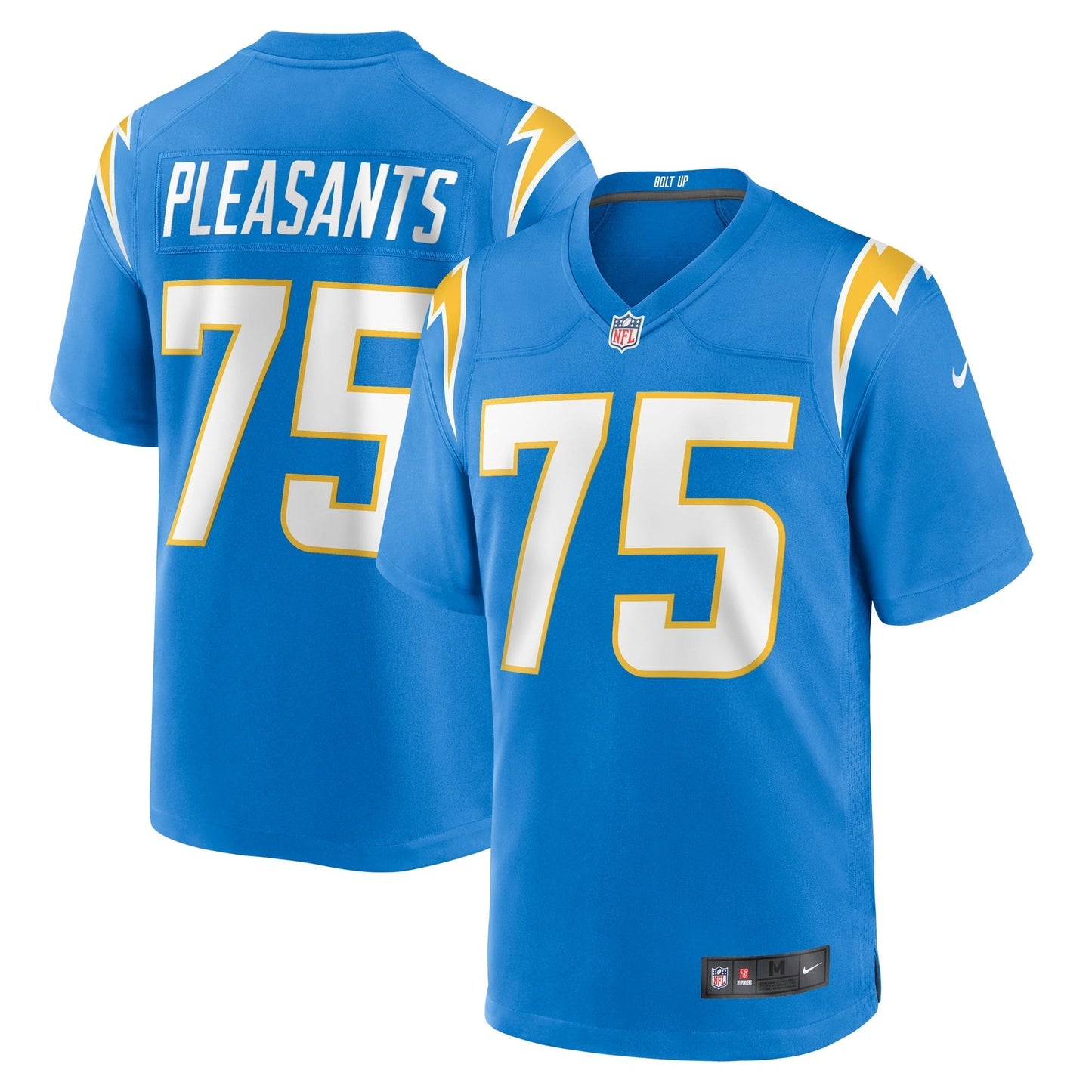 Men's Nike Austen Pleasants Powder Blue Los Angeles Chargers Home Game Player Jersey