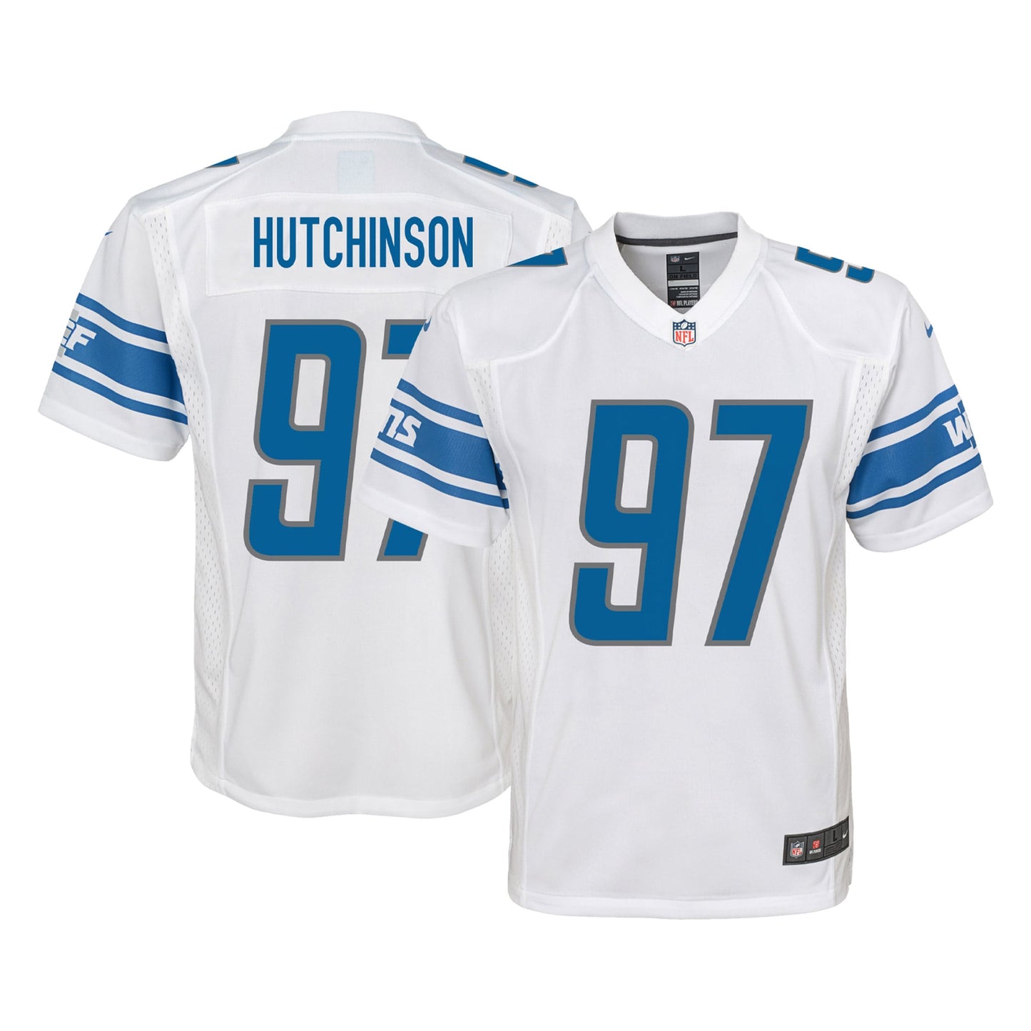 Aidan Hutchinson Detroit Lions Nike Youth Game Jersey - White