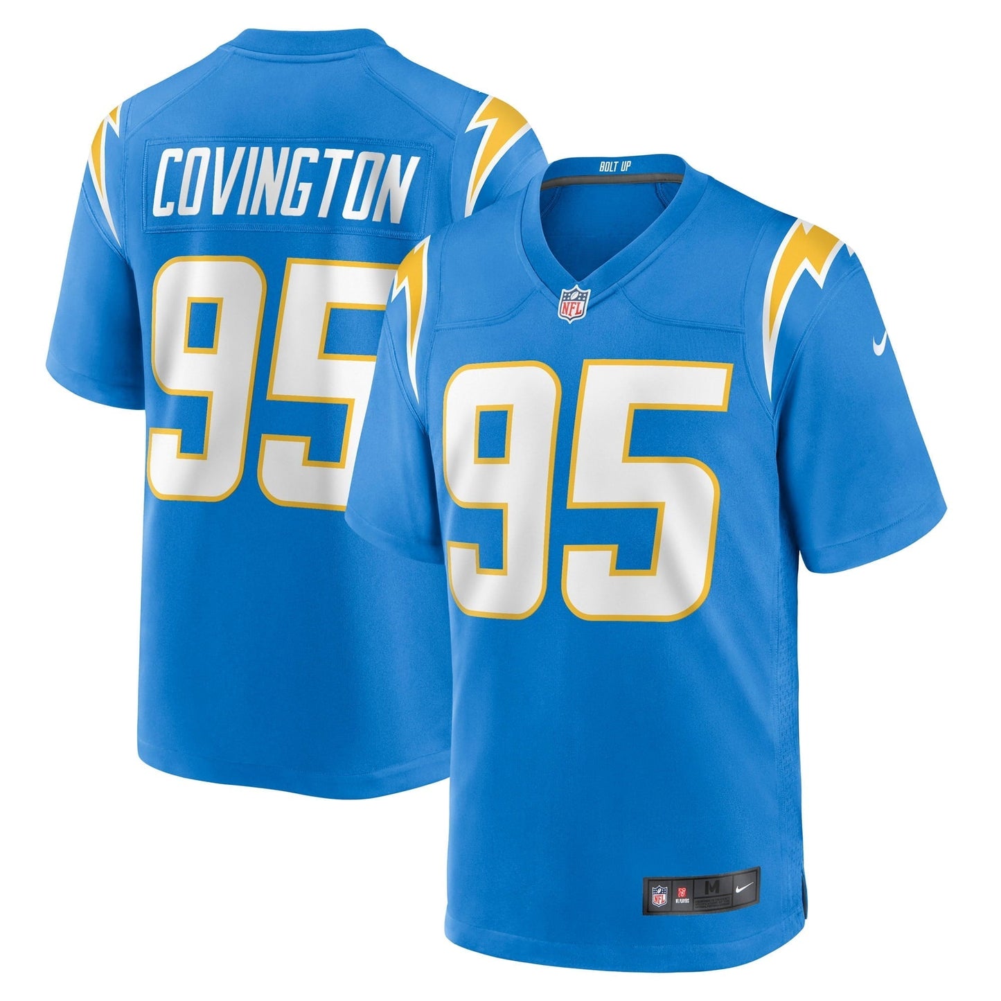 Men's Nike Christian Covington Powder Blue Los Angeles Chargers Game Jersey
