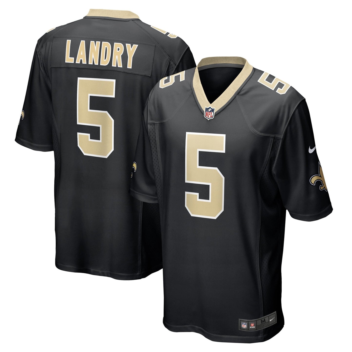Men's Nike Jarvis Landry Black New Orleans Saints Player Game Jersey