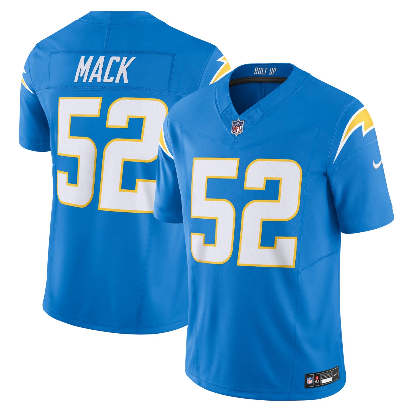 Khalil Mack Los Angeles Chargers Nike Vapor F.U.S.E. Limited Jersey - Powder Blue