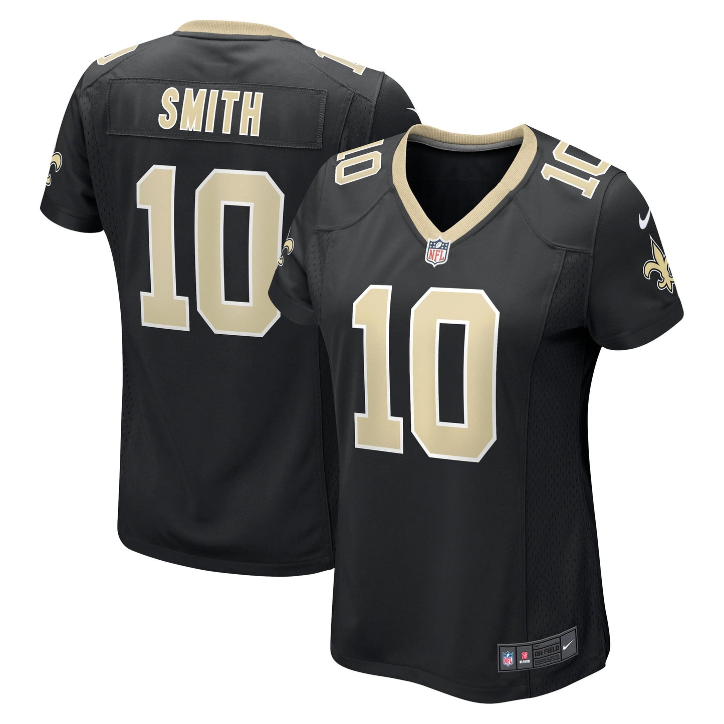 Women's Nike Tre'Quan Smith Black New Orleans Saints Game Jersey