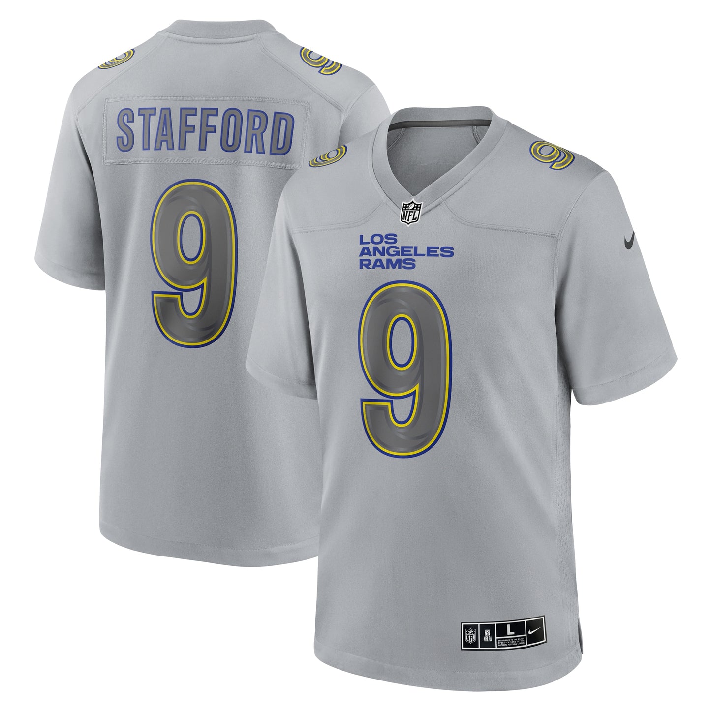 Matthew Stafford Los Angeles Rams Nike Atmosphere Fashion Game Jersey - Gray