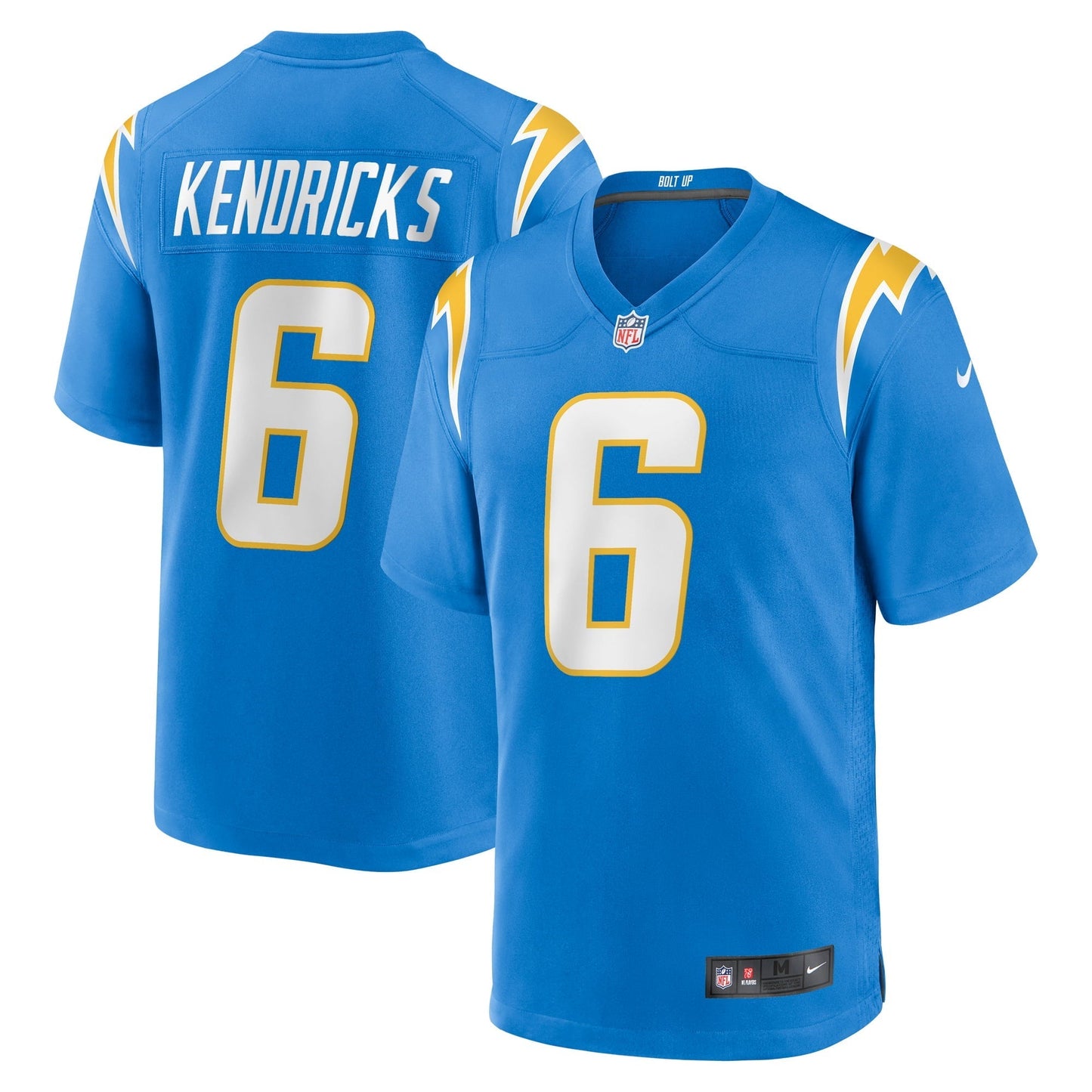 Men's Nike Eric Kendricks Powder Blue Los Angeles Chargers Game Player Jersey