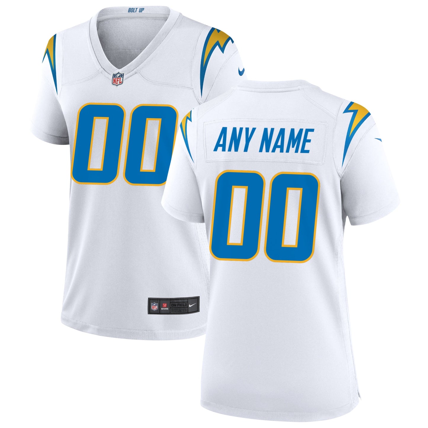 Nike Los Angeles Chargers Women's Custom Game Jersey - White