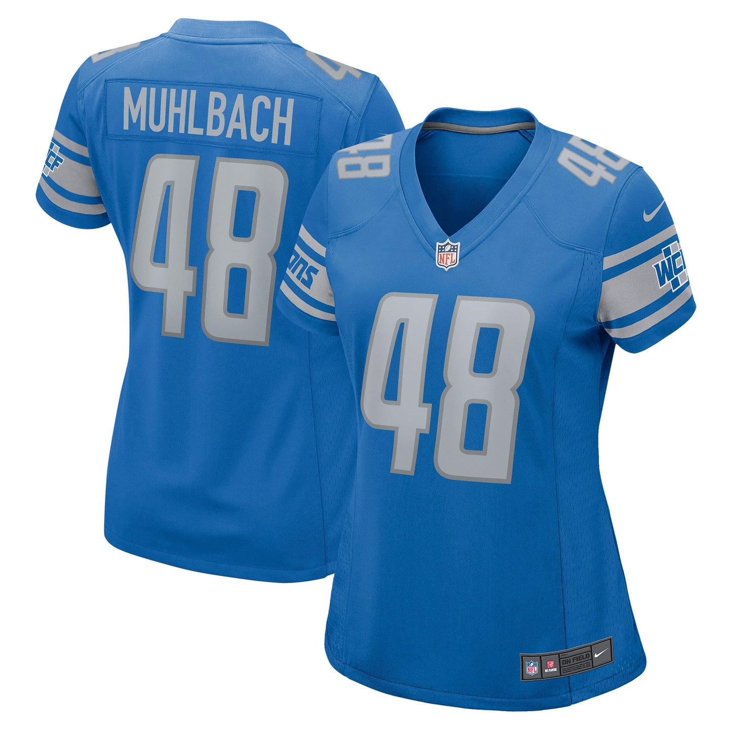 Don Muhlbach Detroit Lions Nike Women's Game Jersey - Blue