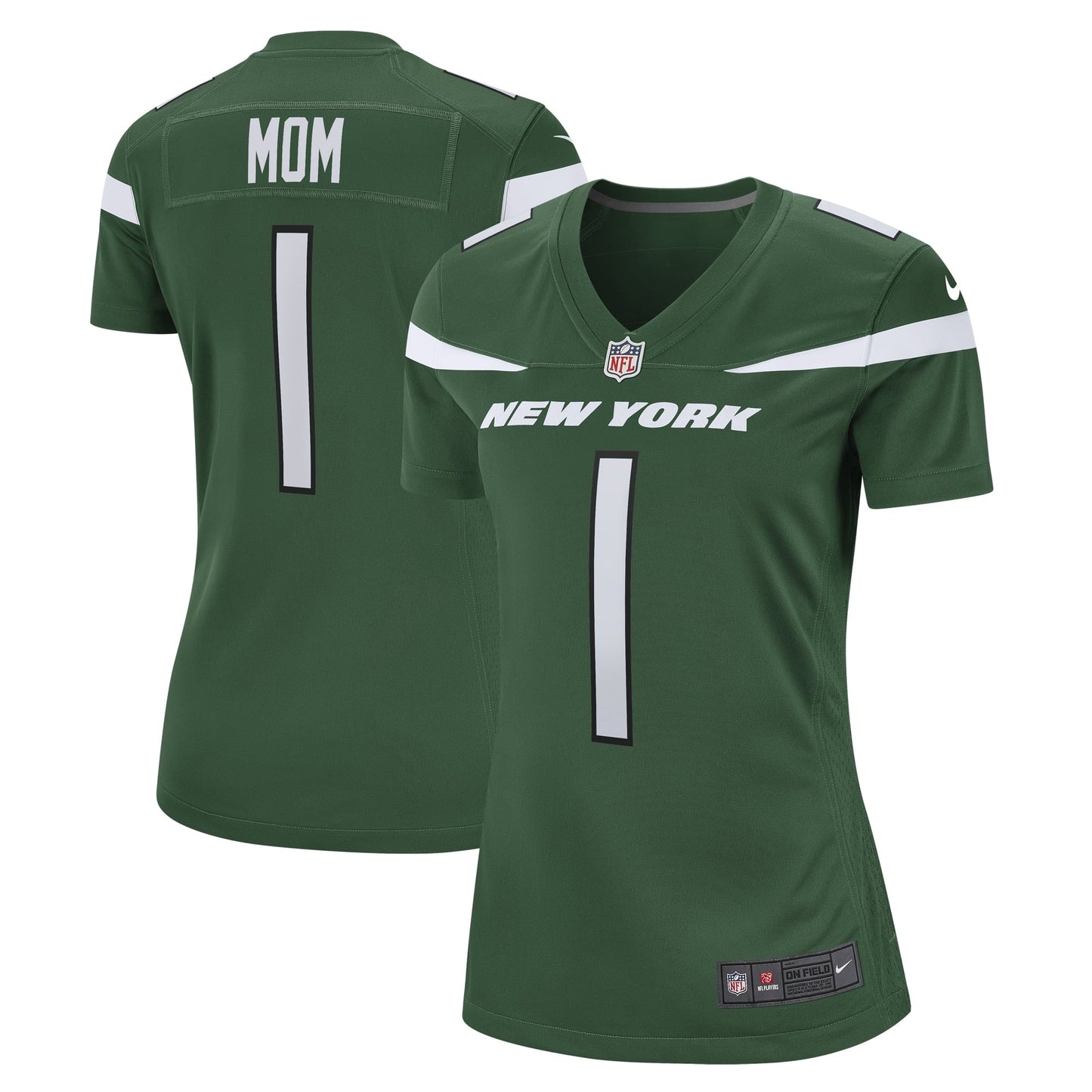 Women's Nike Number 1 Mom Gotham Green New York Jets Game Jersey