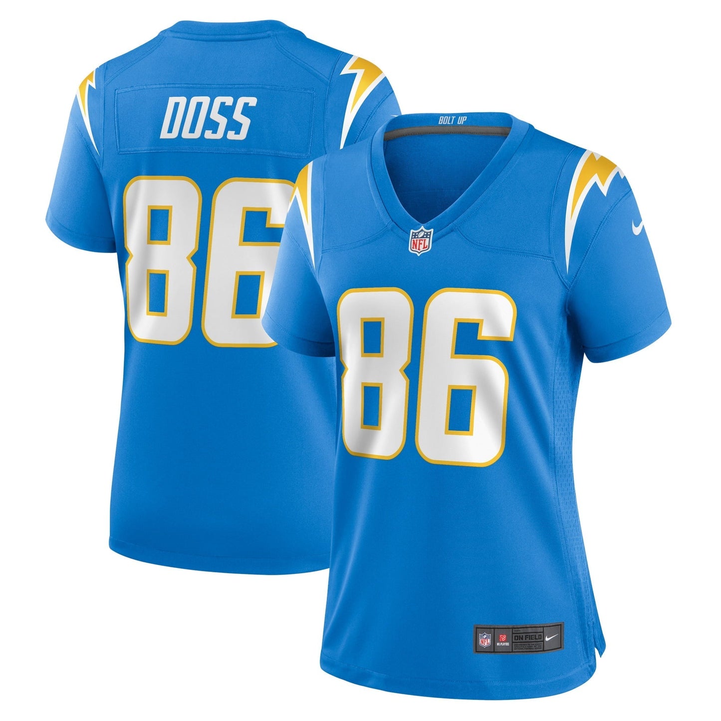 Women's Nike Keelan Doss Powder Blue Los Angeles Chargers Home Game Player Jersey