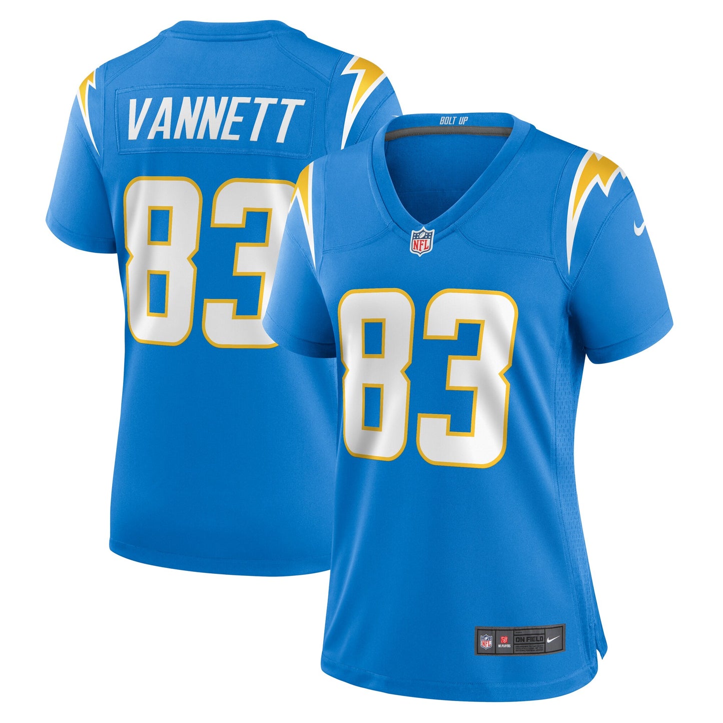 Nick Vannett Los Angeles Chargers Nike Women's Team Game Jersey -  Powder Blue