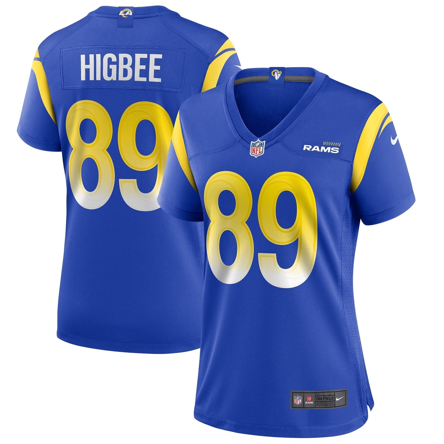 Women's Nike Tyler Higbee Royal Los Angeles Rams Game Player Jersey