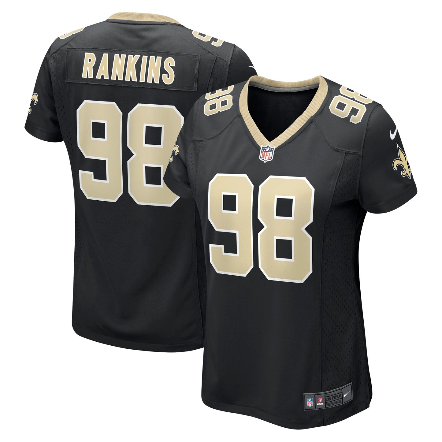 Sheldon Rankins New Orleans Saints Nike Women's Game Jersey - Black
