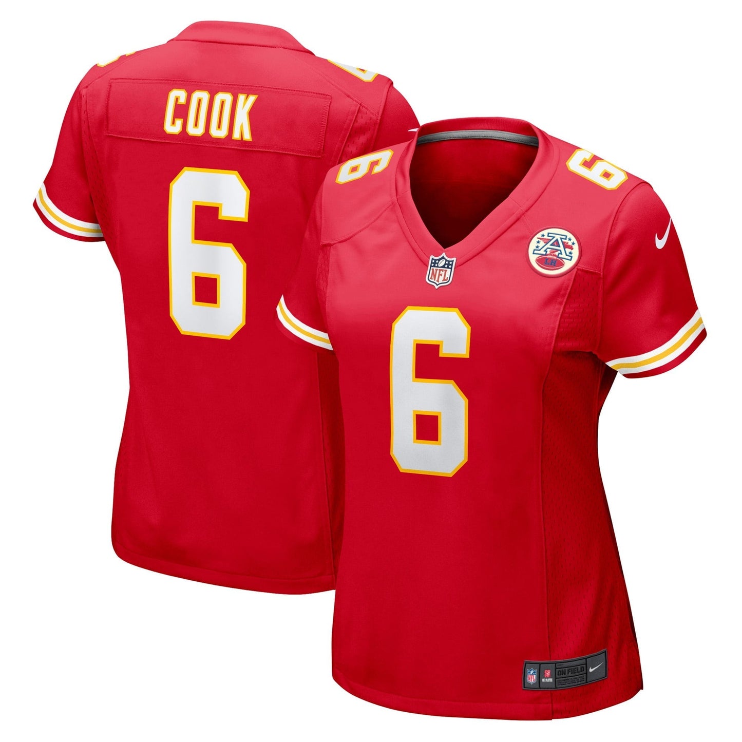 Women's Nike Bryan Cook Red Kansas City Chiefs Game Player Jersey
