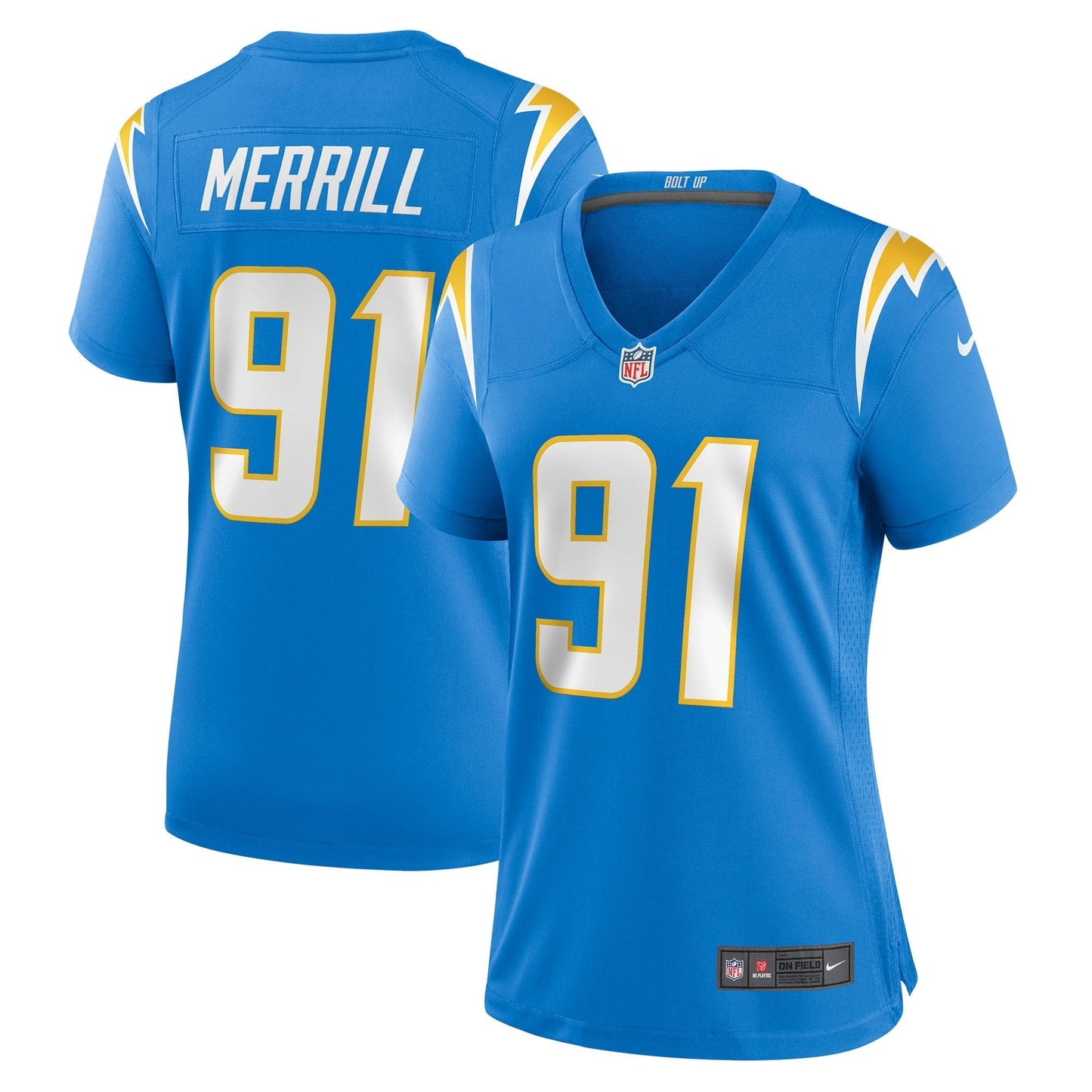 Women's Nike Forrest Merrill Powder Blue Los Angeles Chargers Player Game Jersey