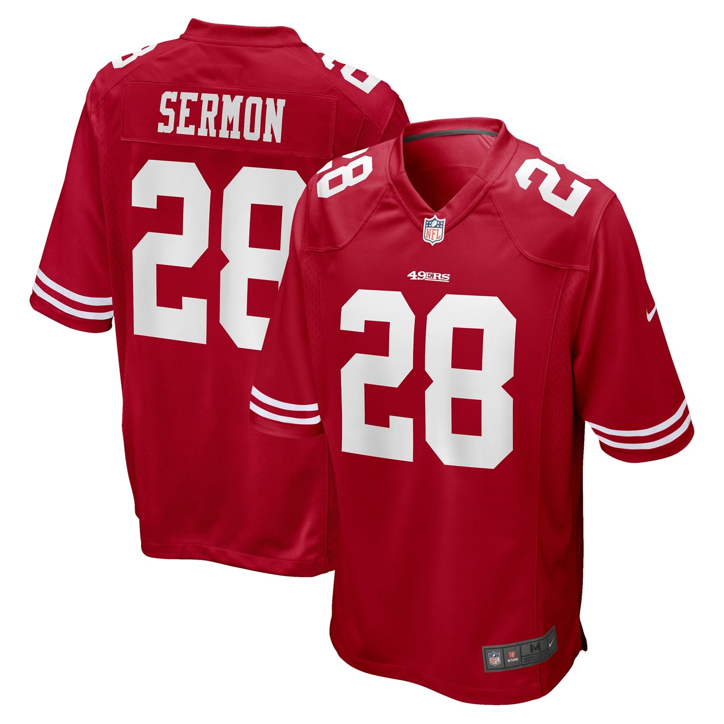 Trey Sermon San Francisco 49ers Nike 2021 NFL Draft Pick Game Jersey - Scarlet