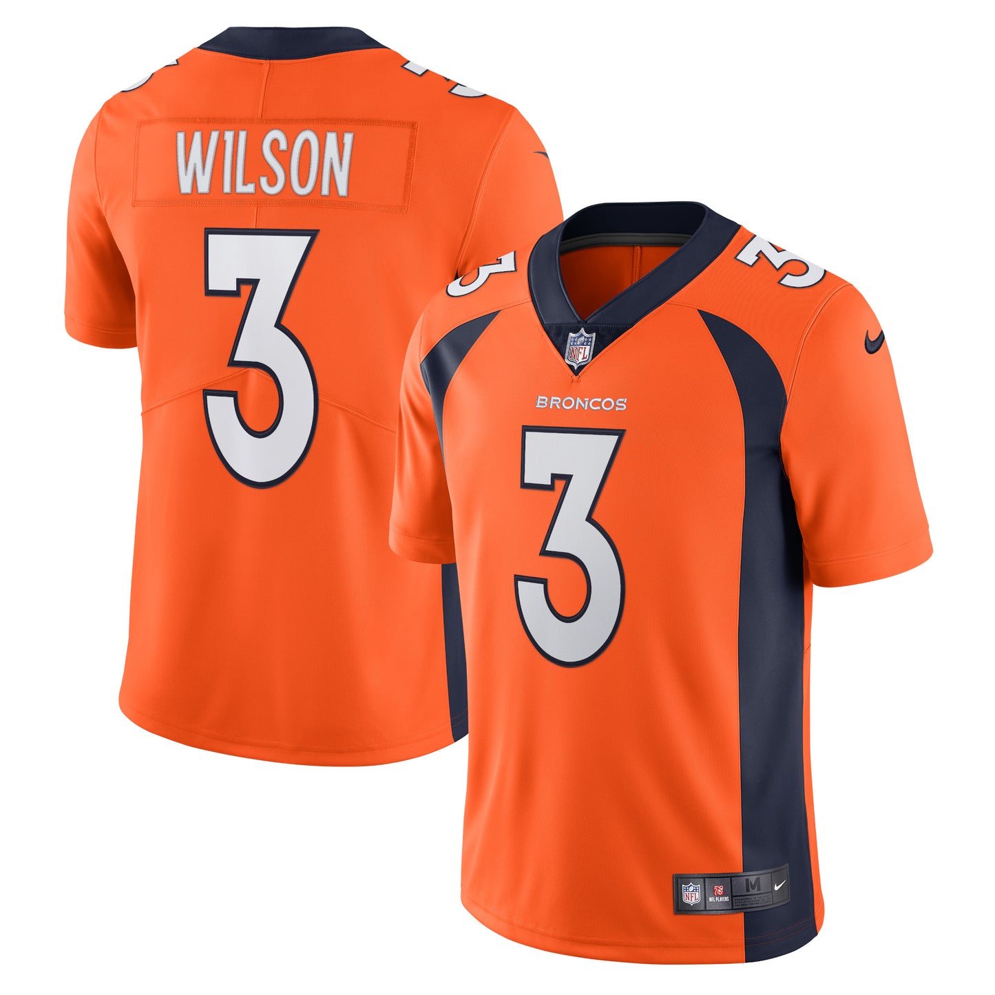 Russell Wilson Denver Broncos Nike Team Vapor Limited Jersey - Orange