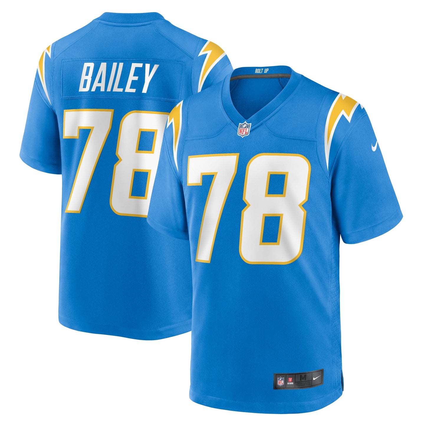 Zack Bailey Los Angeles Chargers Nike Player Game Jersey - Powder Blue