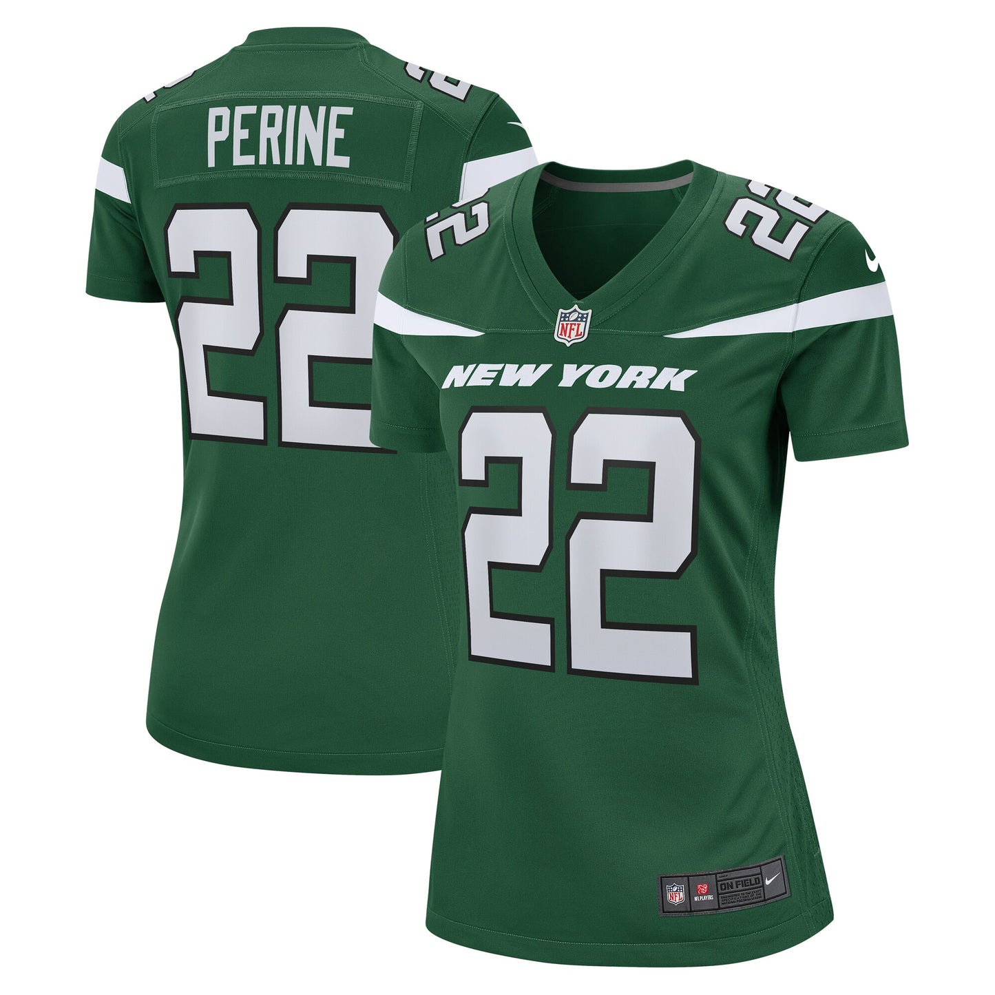 La'Mical Perine New York Jets Nike Women's Game Jersey - Gotham Green