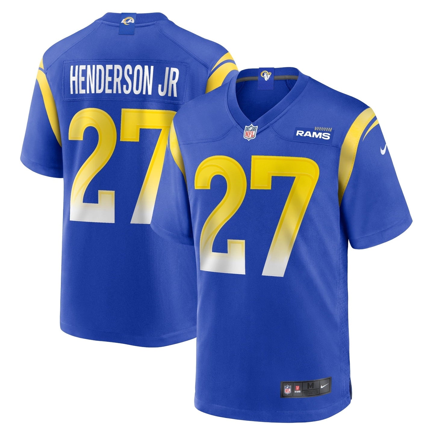 Men's Nike Darrell Henderson Jr. Royal Los Angeles Rams Game Jersey