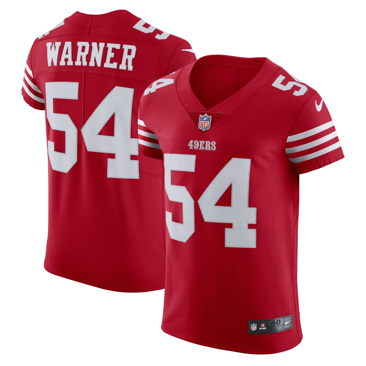 Fred Warner San Francisco 49ers Nike Vapor Elite Jersey - Scarlet