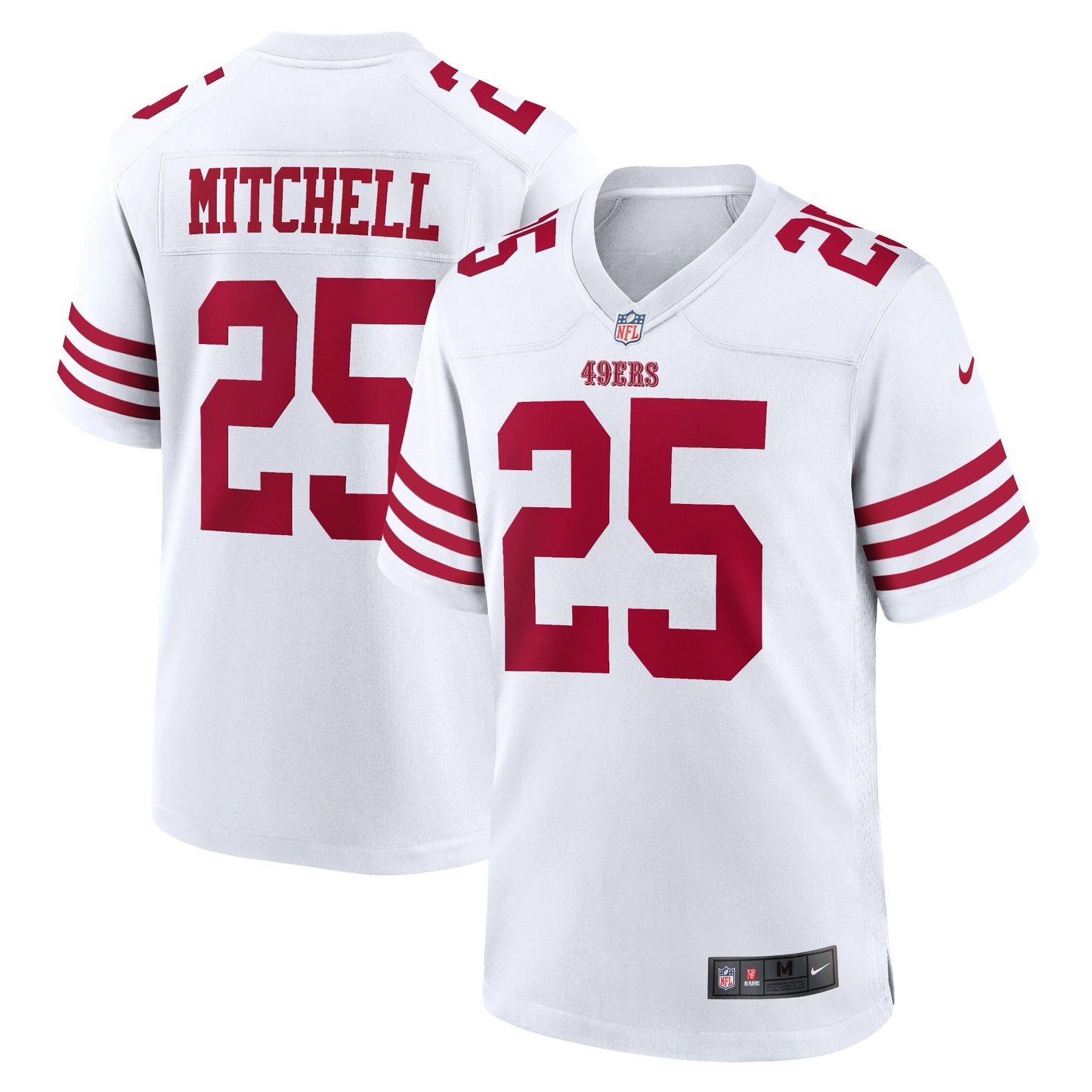 Elijah Mitchell San Francisco 49ers Nike Player Game Jersey - White