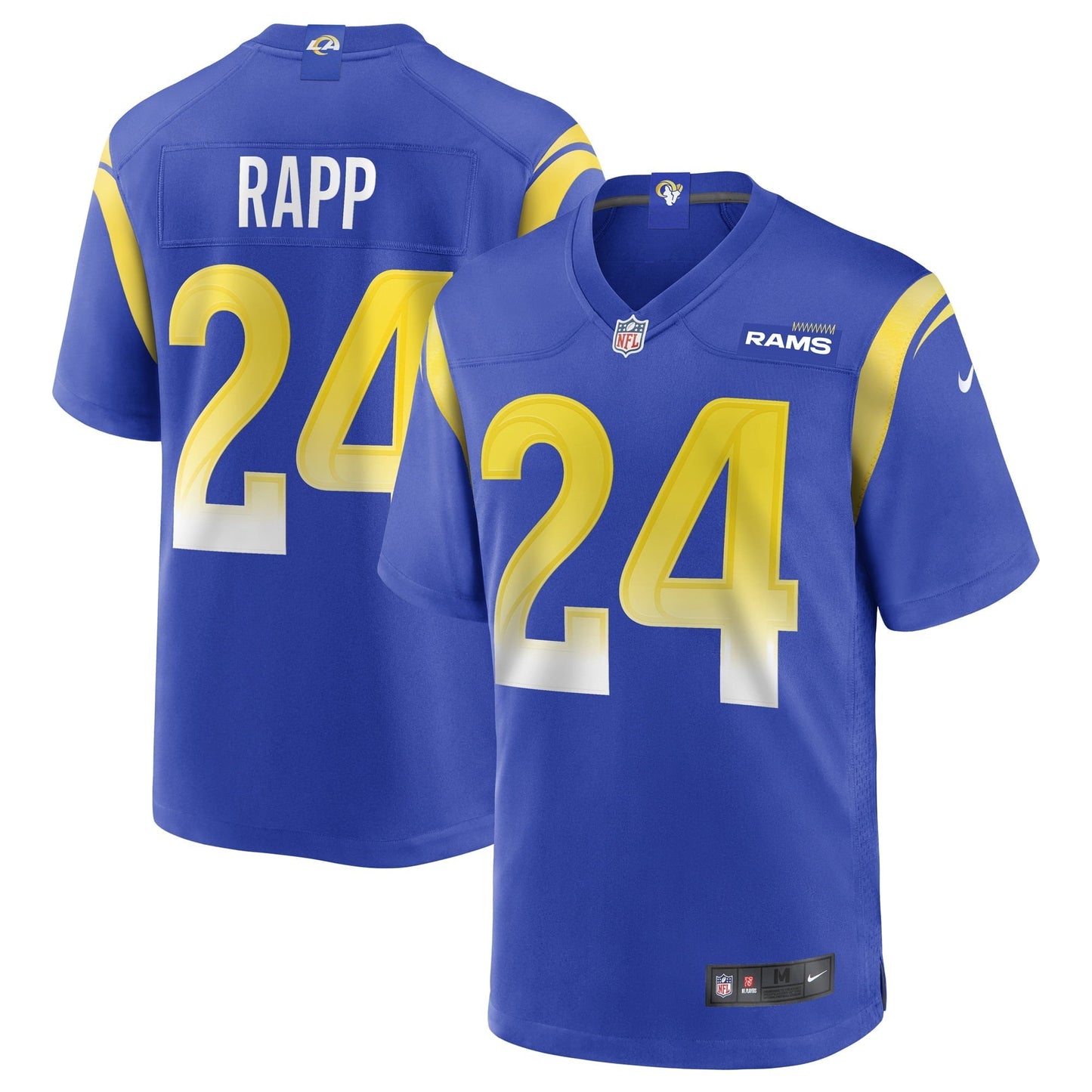 Men's Nike Taylor Rapp Royal Los Angeles Rams Game Jersey