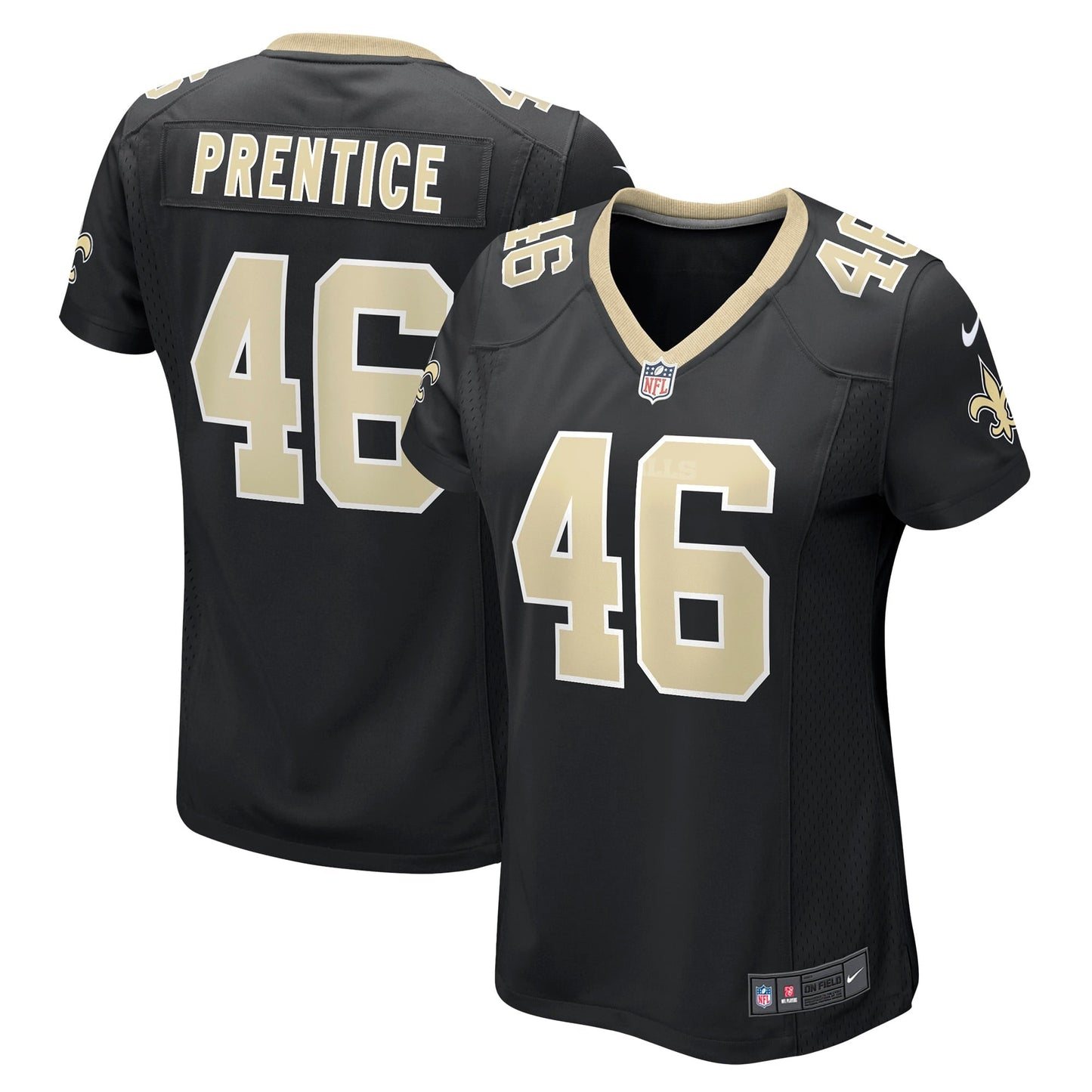 Women's Nike Adam Prentice Black New Orleans Saints Game Player Jersey