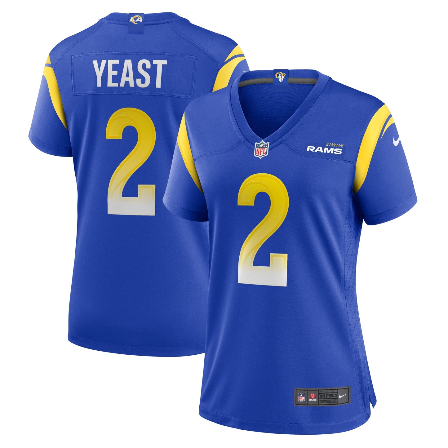 Russ Yeast Los Angeles Rams Nike Women's Home Game Jersey - Royal