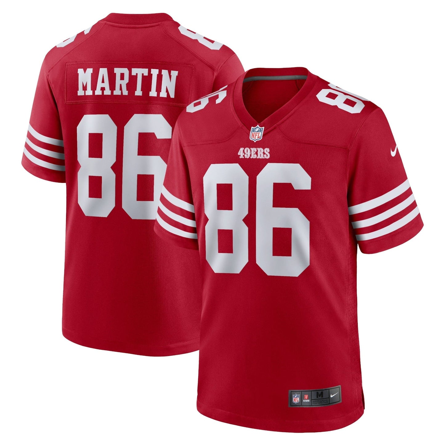 Men's Nike Tay Martin Scarlet San Francisco 49ers Home Game Player Jersey