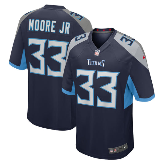 A.J. Moore Jr. Tennessee Titans Nike Player Game Jersey - Navy