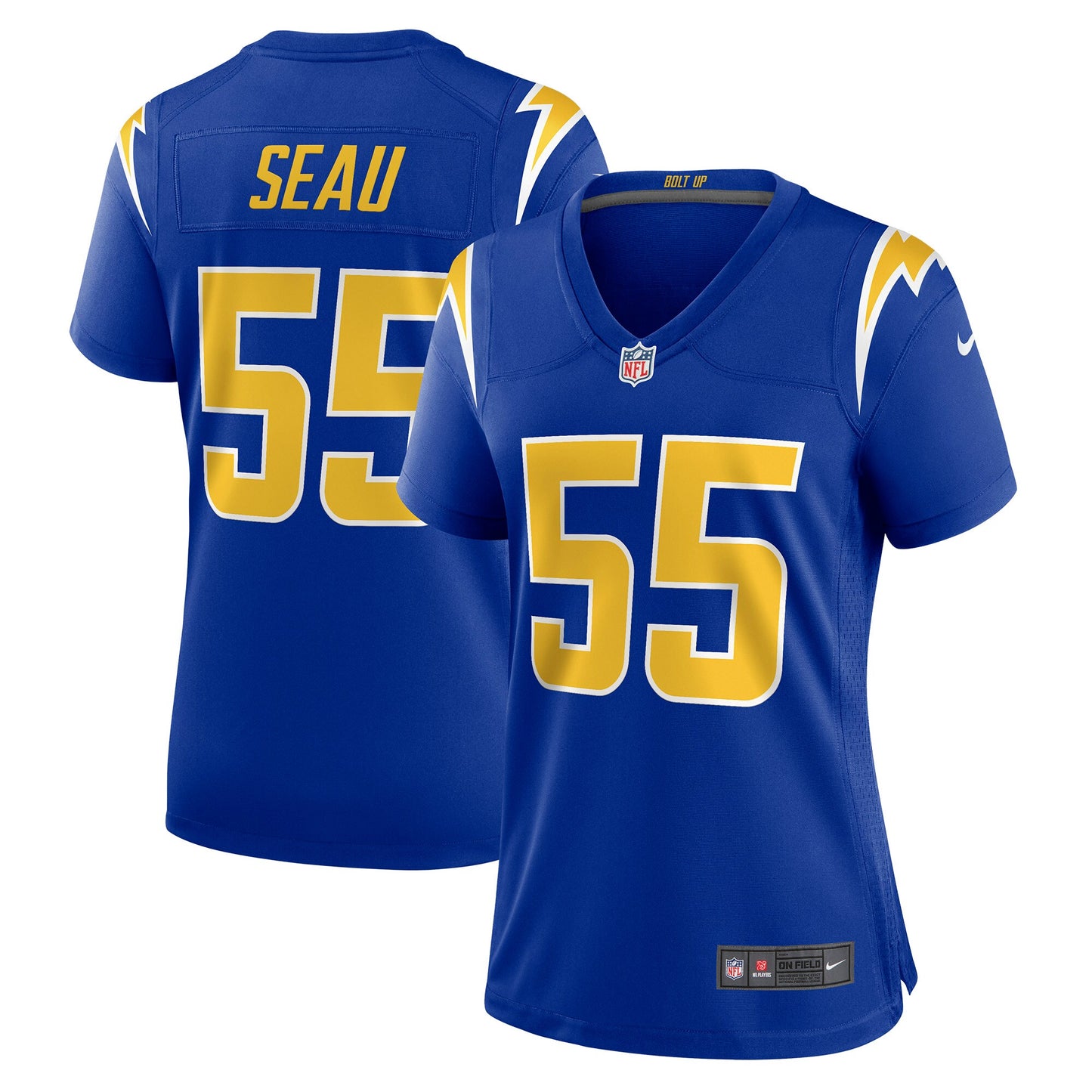 Junior Seau Los Angeles Chargers Nike Women's Retired Game Jersey - Royal