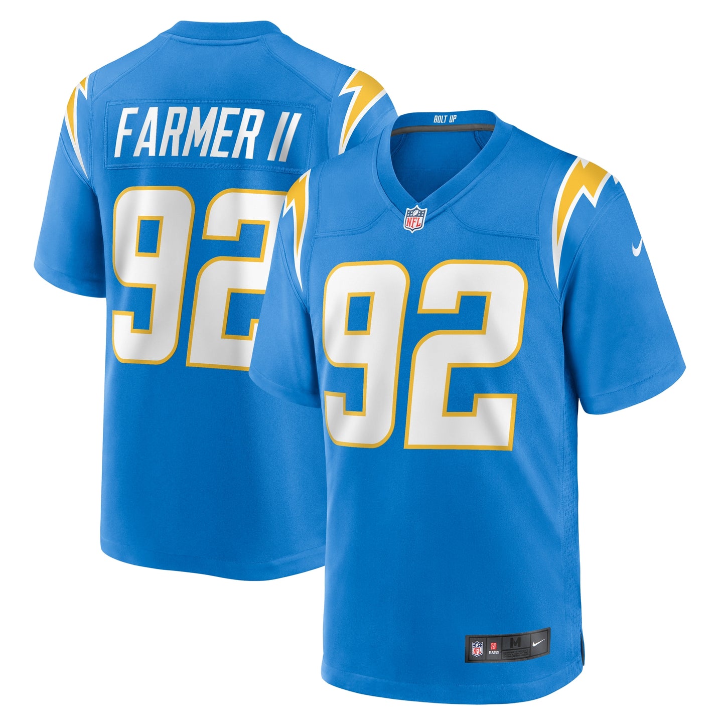 Andrew Farmer Los Angeles Chargers Nike Team Game Jersey -  Powder Blue