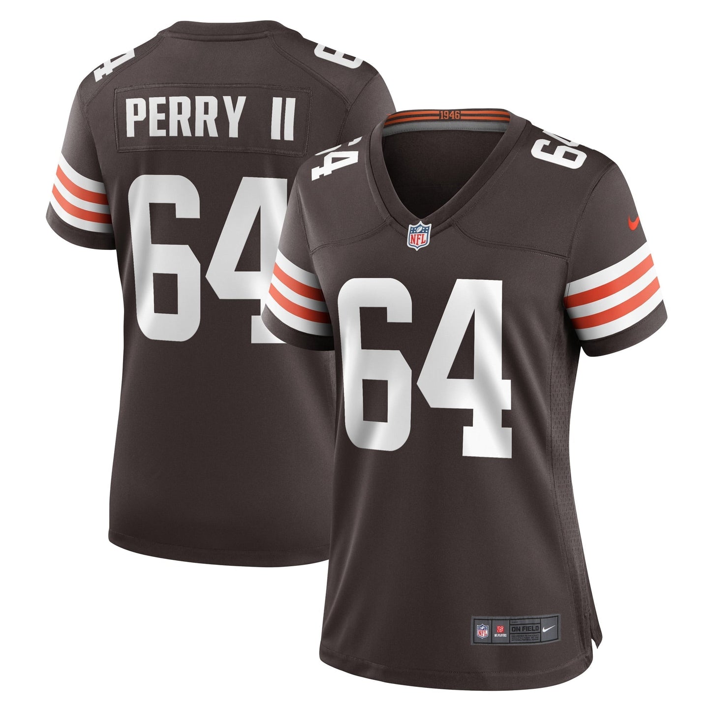 Women's Nike Roderick Perry II Brown Cleveland Browns Game Player Jersey