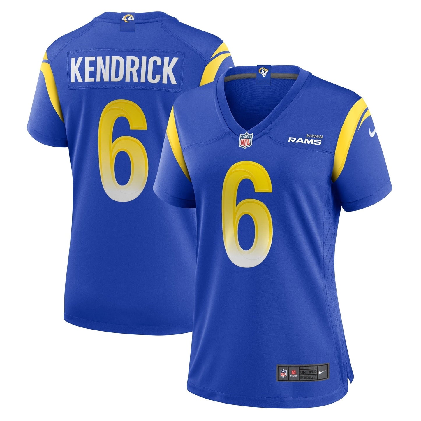 Women's Nike Derion Kendrick Royal Los Angeles Rams Game Player Jersey