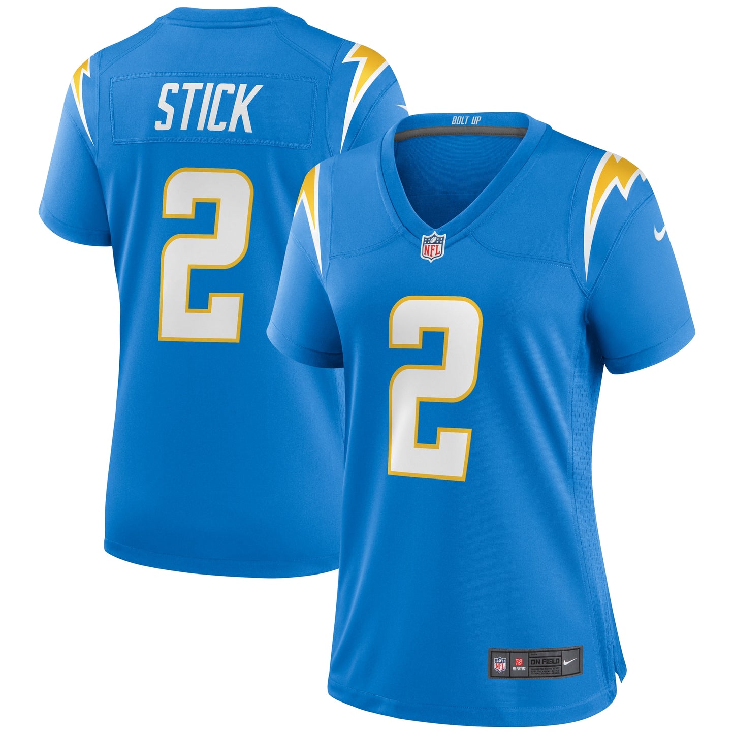 Easton Stick Los Angeles Chargers Nike Women's Game Jersey - Powder Blue