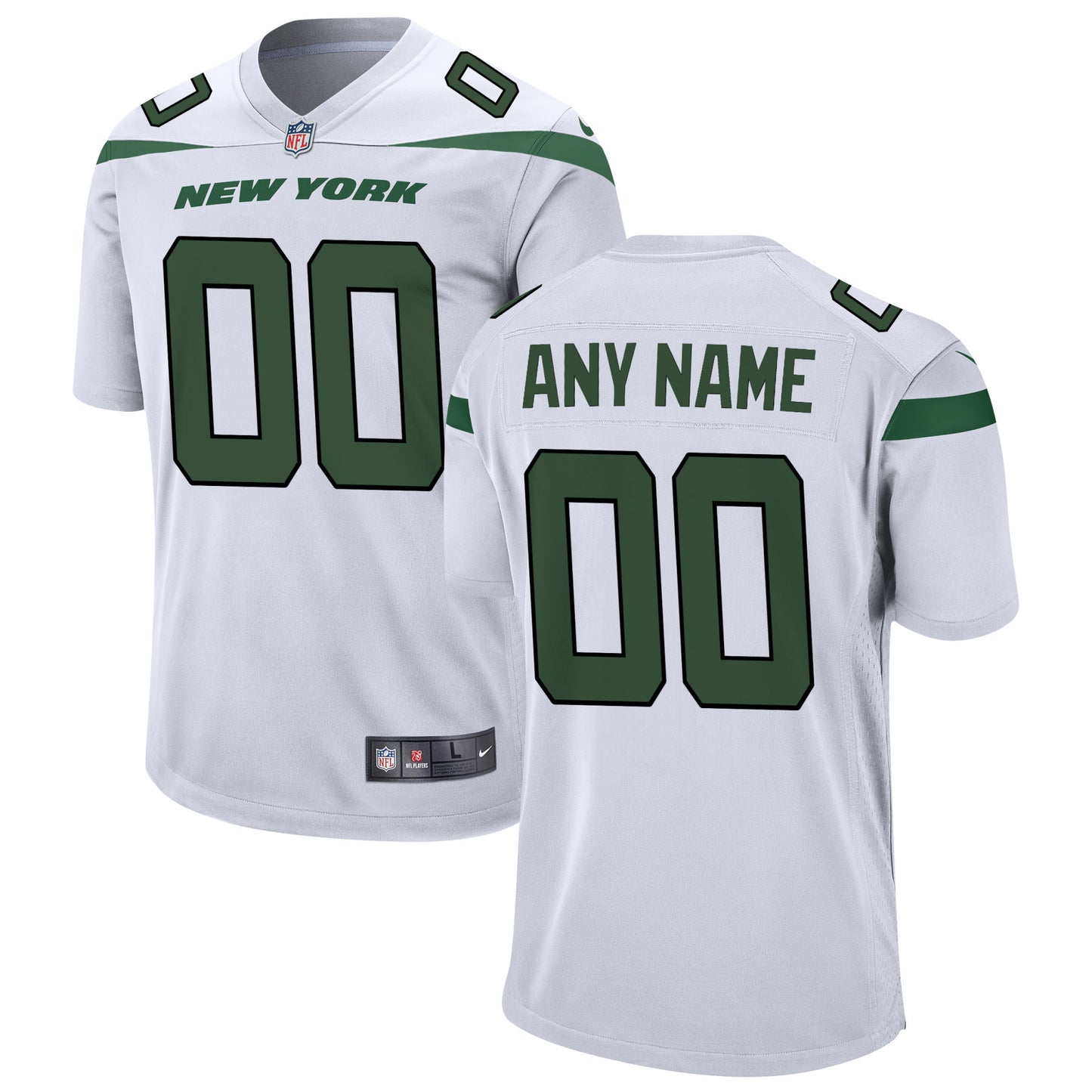 New York Jets Nike Youth Custom Game Jersey - White