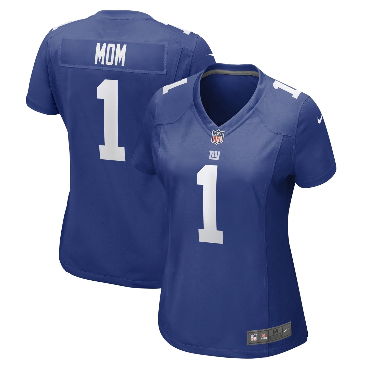 Women's Nike Number 1 Mom Royal New York Giants Game Jersey