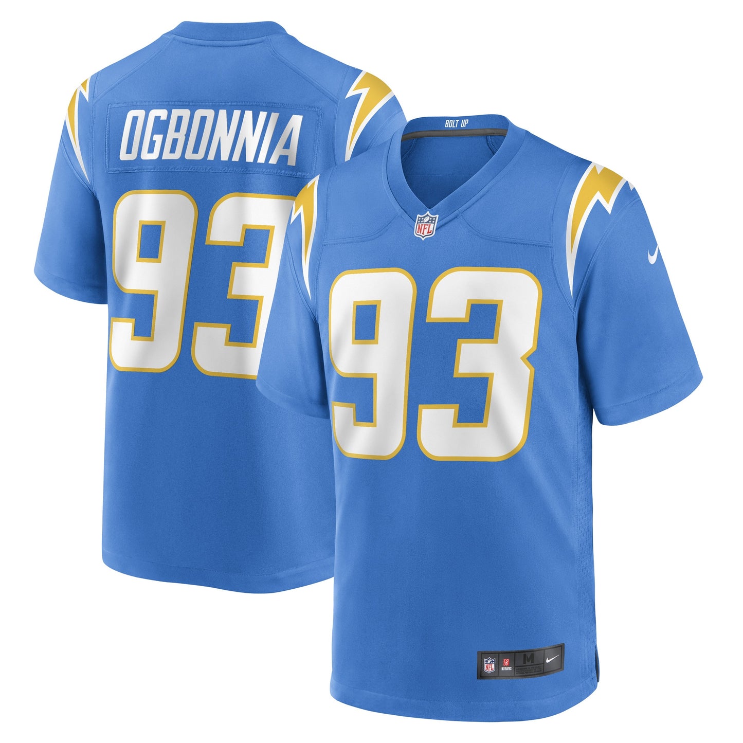 Otito Ogbonnia Los Angeles Chargers Nike Game Player Jersey - Powder Blue