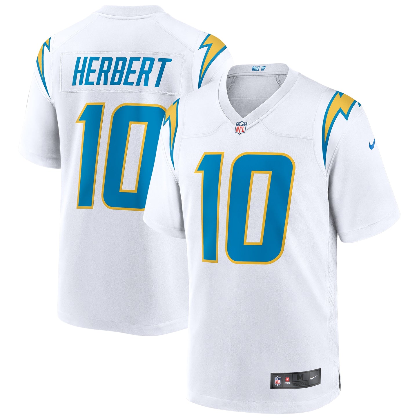 Justin Herbert Los Angeles Chargers Nike Game Jersey - White