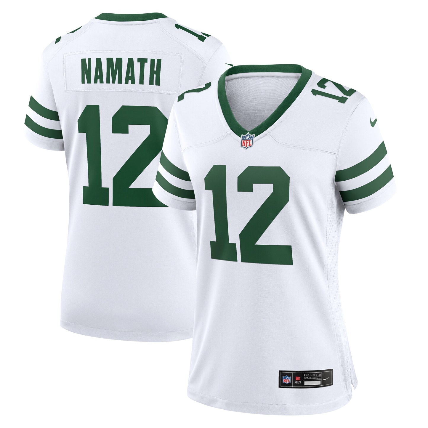 Joe Namath New York Jets Nike Women's Legacy Retired Player Game Jersey - White