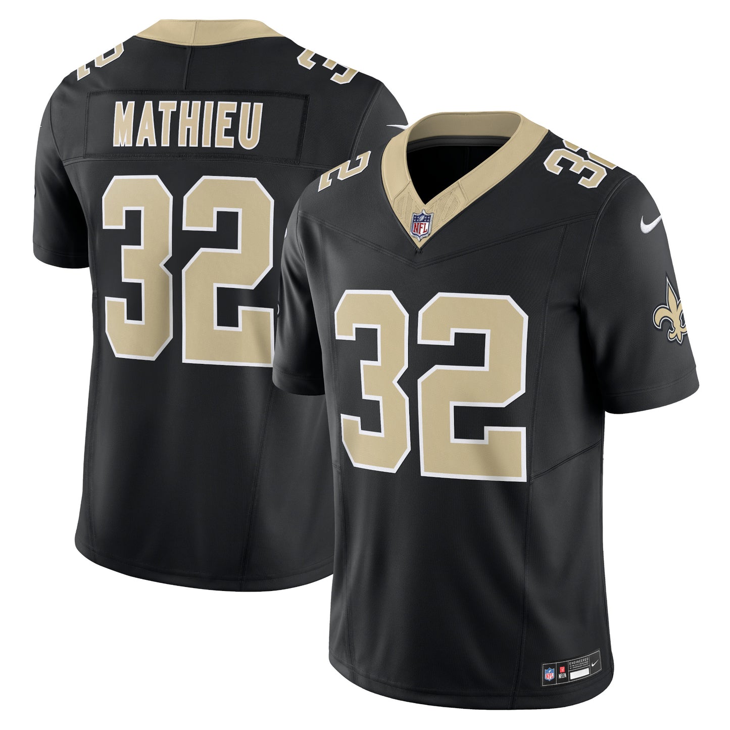 Tyrann Mathieu New Orleans Saints Nike Vapor F.U.S.E. Limited Jersey - Black