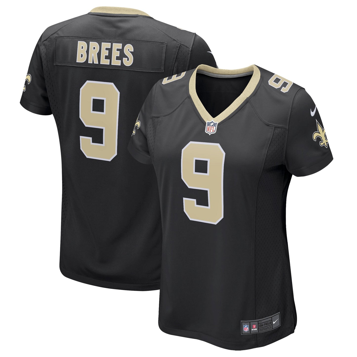 Drew Brees New Orleans Saints Nike Women's Game Player Jersey - Black